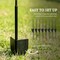 137in Powder-Coated Steel Garden Fence with Panels and Ground Stakes